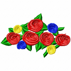 Flowers And Tree Embroidery Design 4 Flowers And Tree Embroidery Design 4